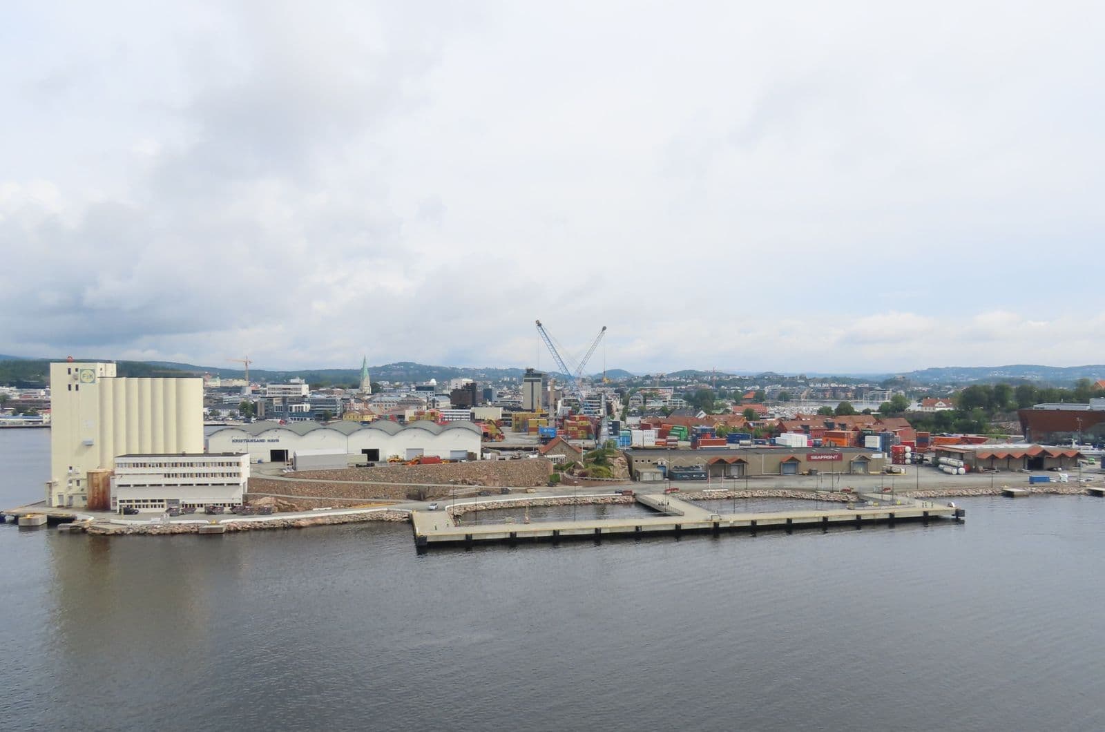 Kristiansand from the fjord