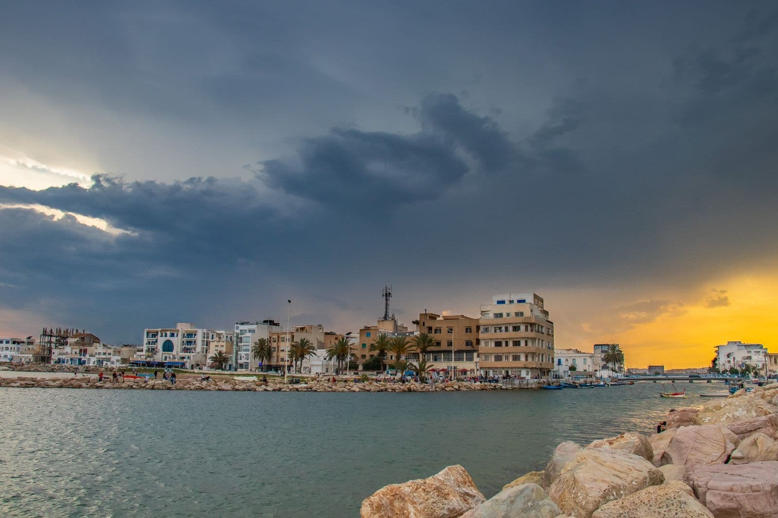 Sunset at La Goulette, Tunis